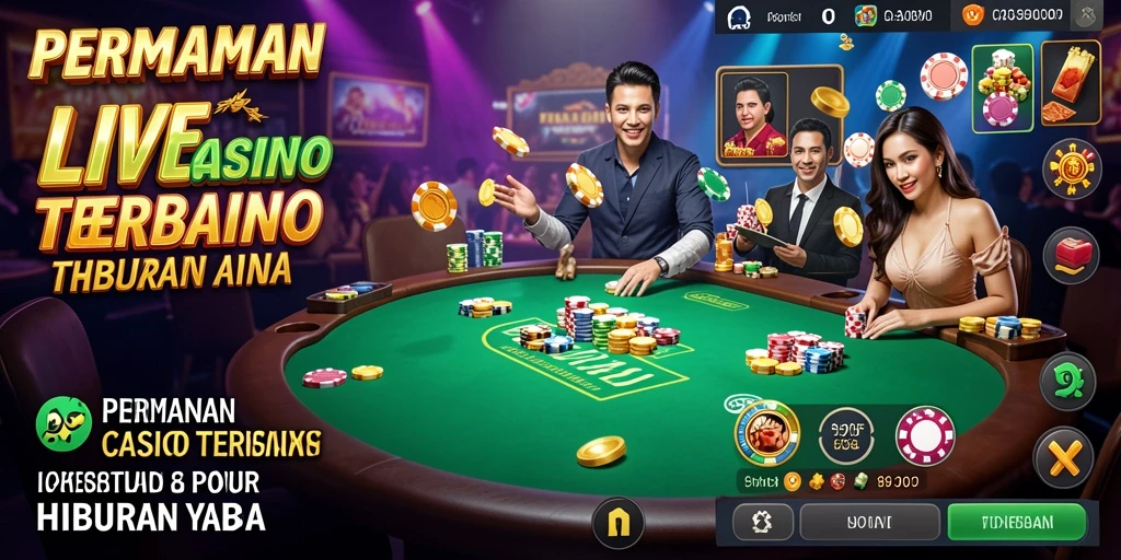 Tampilan gameplay Live Casino yang mendebarkan di 9939.