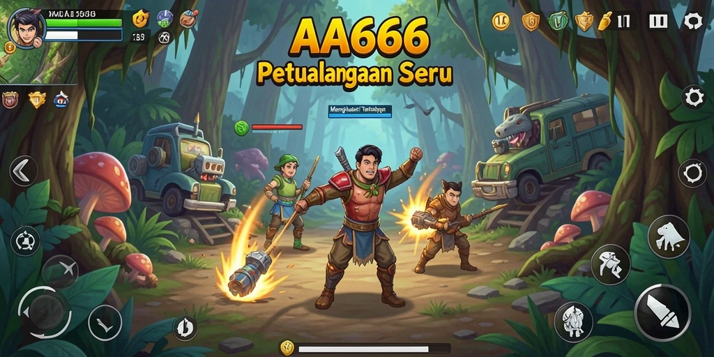 Screenshot menunjukkan aksi seru dalam game AA666 yang penuh petualangan.