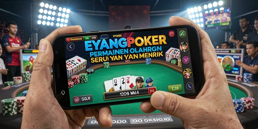 Tampilan menarik dari gameplay EYANGPOKER yang penuh semangat olahraga.