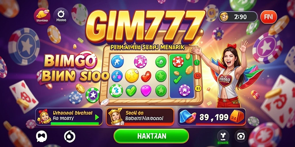 Tampilan gameplay seru dalam GIM777 yang penuh warna.