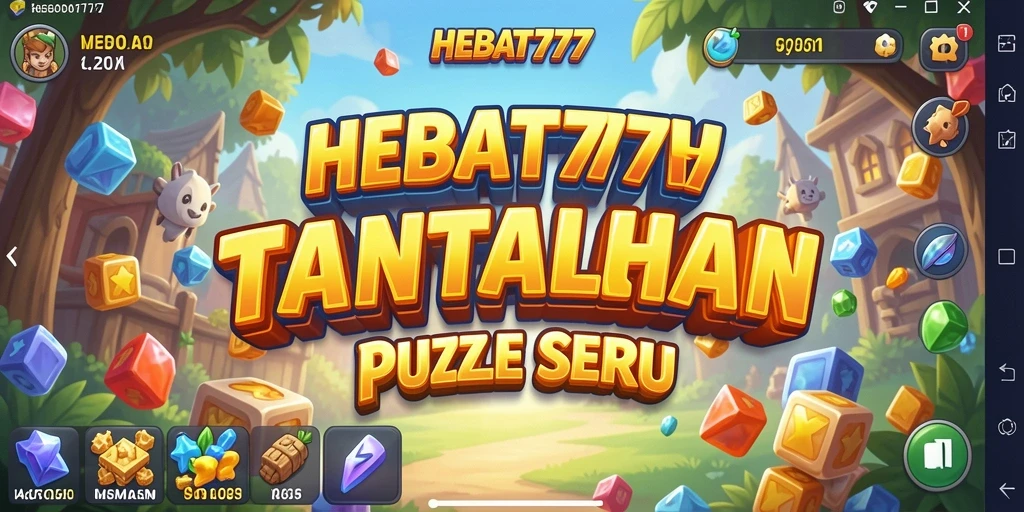 Gameplay seru HEBAT777 yang penuh tantangan puzzle.