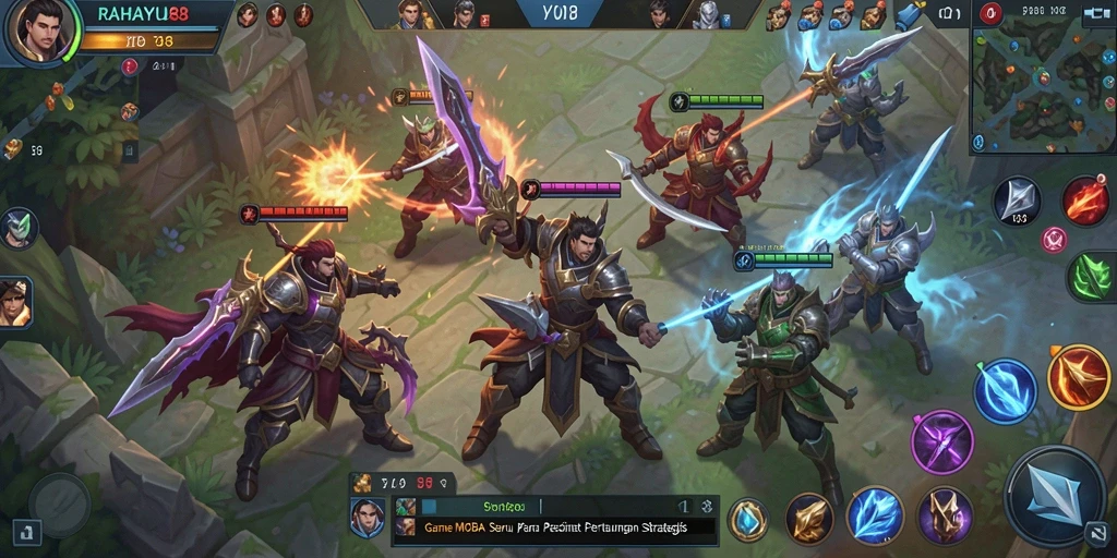 Tangkapan layar menampilkan gameplay RAHAYU88 yang penuh aksi tim.