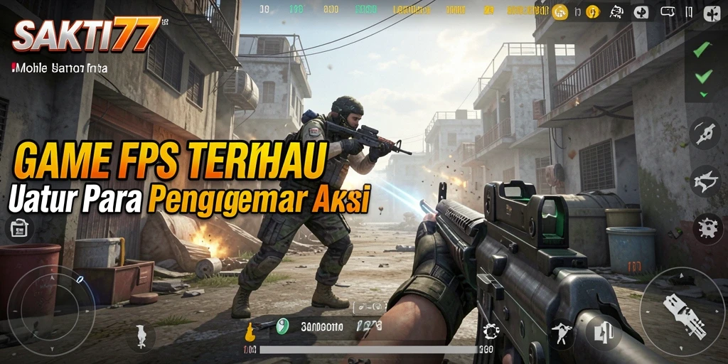 Screenshot gameplay SAKTI77 menampilkan aksi tembak-menembak yang intens.